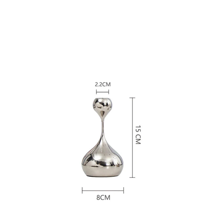 Lumière Silver Romance Candle Stand