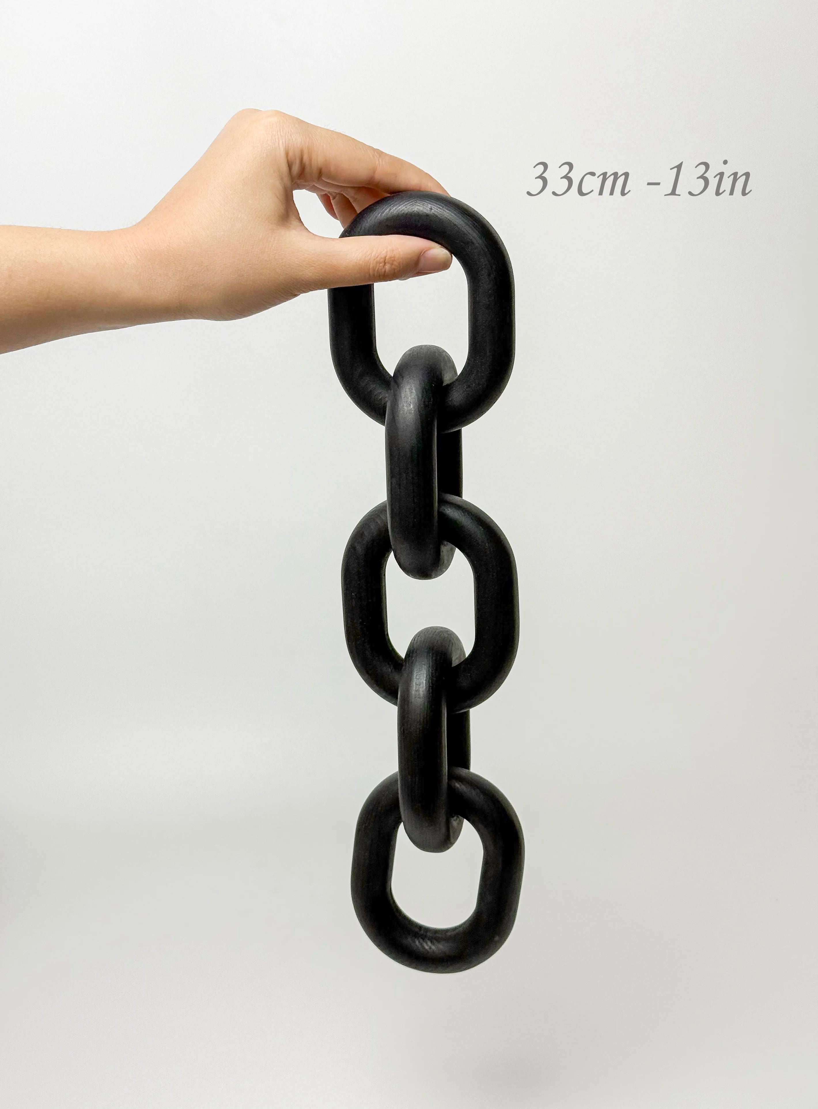 Nordic Harmony Wooden Chain Sculpture