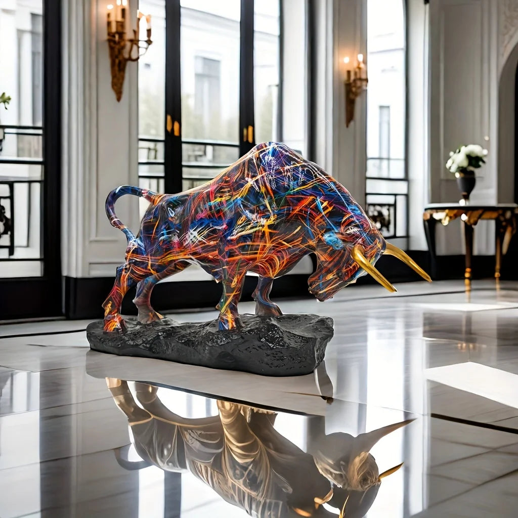Wall Street Bronze Bull Sculpture