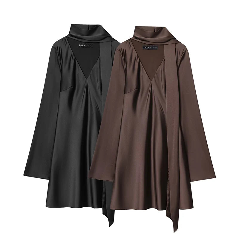 Satin Whisper Mini Dress