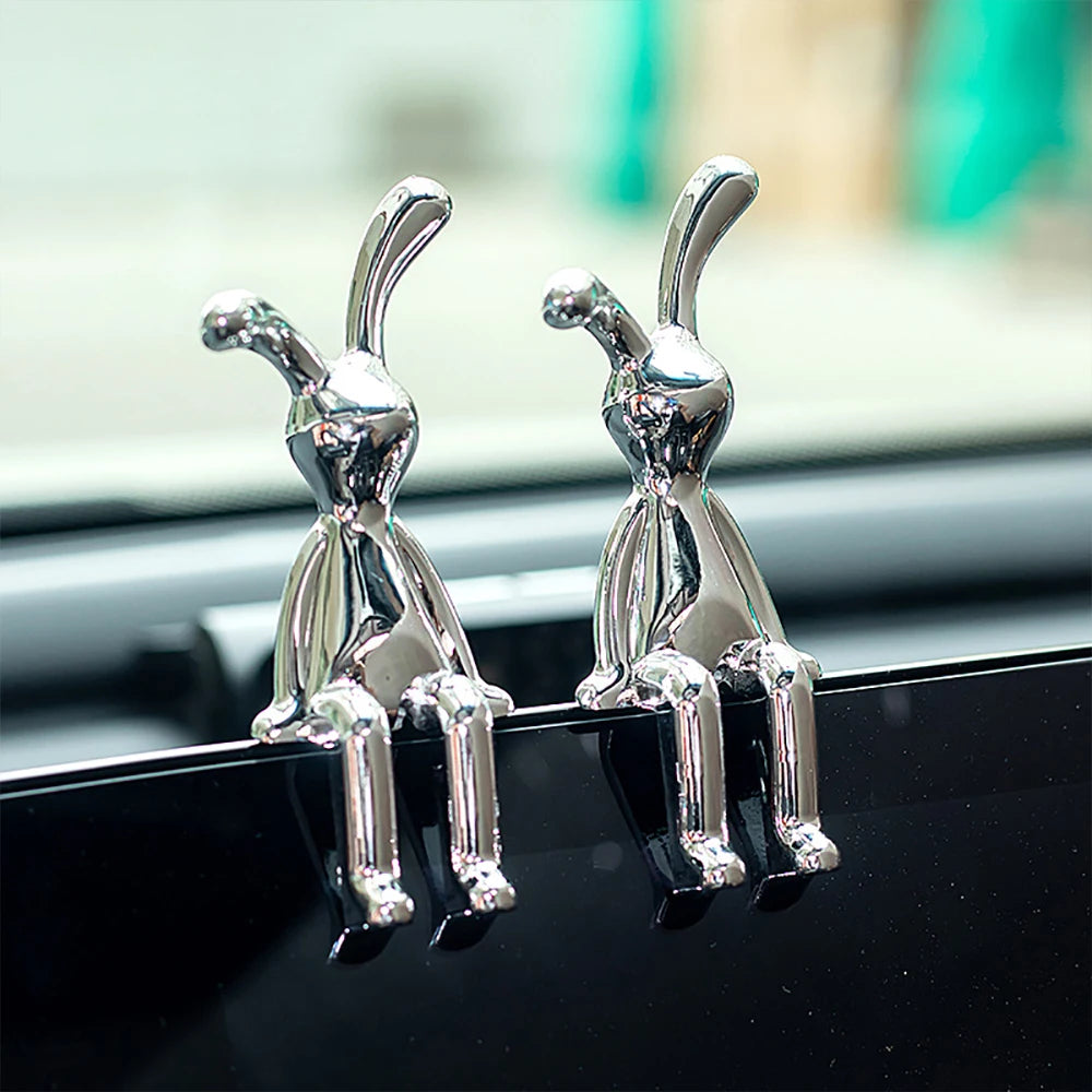 Whispering Bunny Duo Sculpture Set
