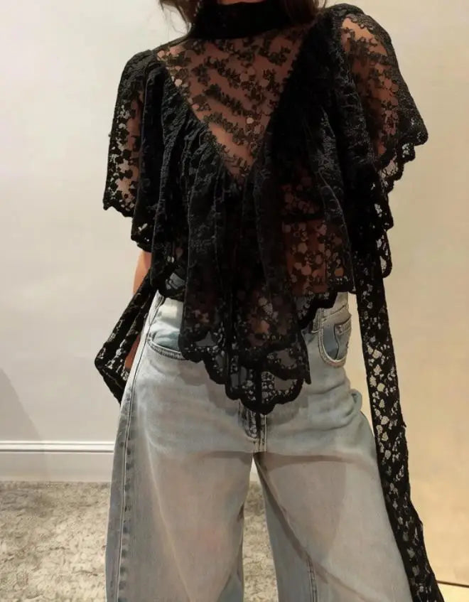 Luna Lace Flutter Top