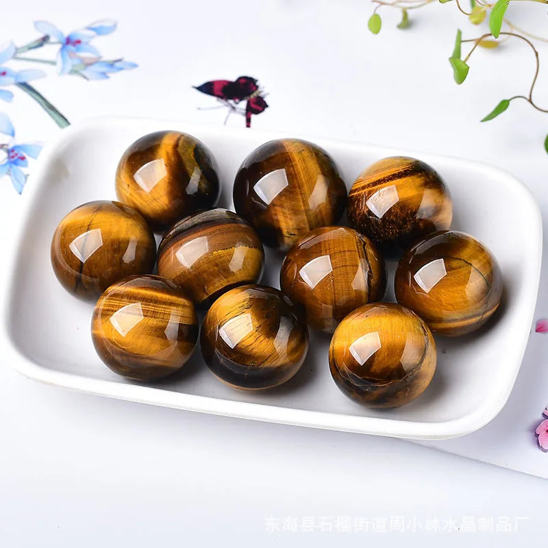 Natural Crystal Harmony Sphere Set