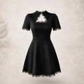 Bella Hollow Lace Mini Dress