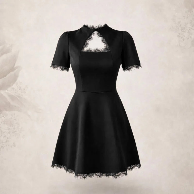Bella Hollow Lace Mini Dress