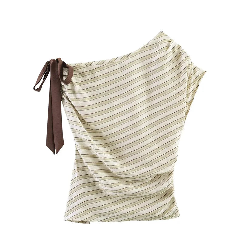 New striped bow top
