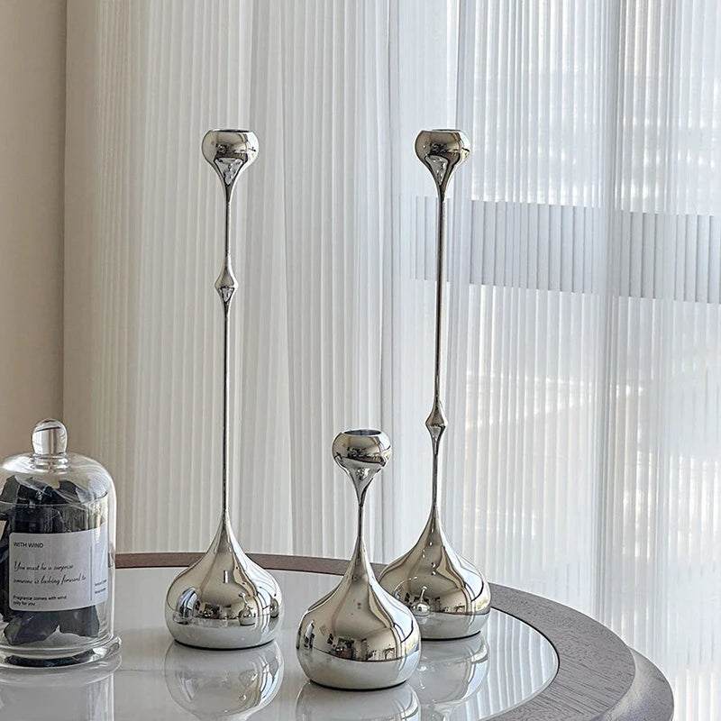 Lumière Silver Romance Candle Stand