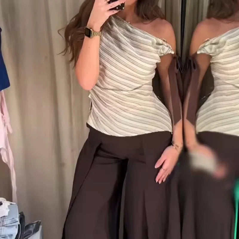 New striped bow top