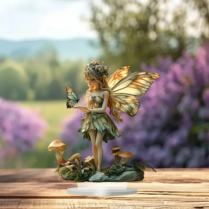 Boho Fairy Glow Desktop Figurine
